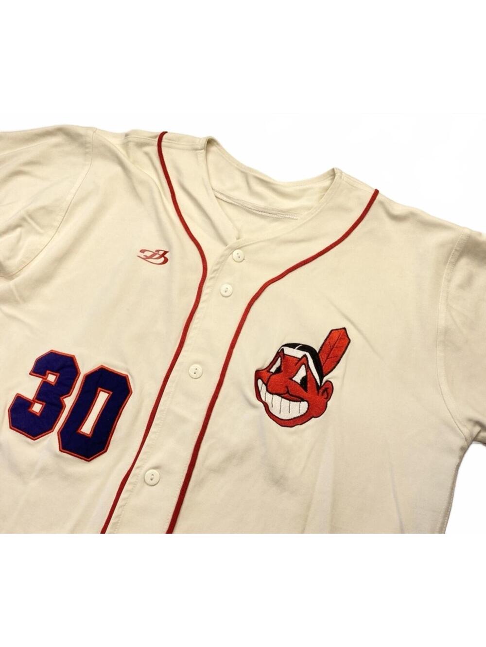 Cleveland Indians Baseball Jersey Men's XL #30 Embroidered Stretch 9920
